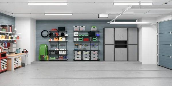 Garage doors and extra storage