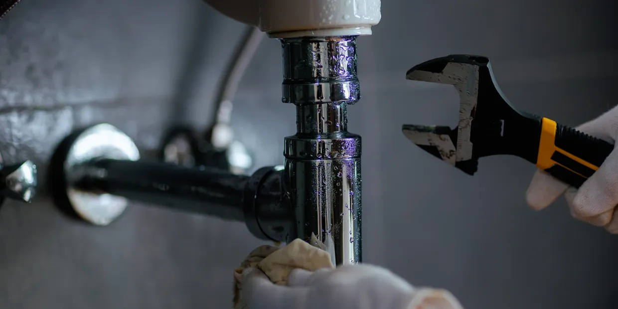 Plumbers on the job